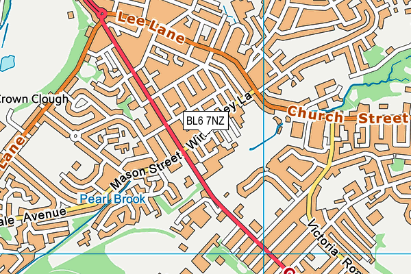 BL6 7NZ map - OS VectorMap District (Ordnance Survey)