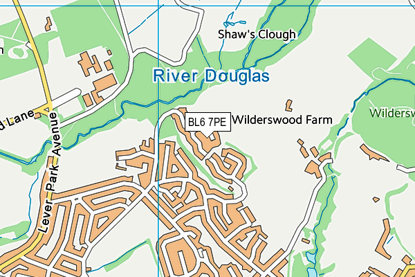 BL6 7PE map - OS VectorMap District (Ordnance Survey)