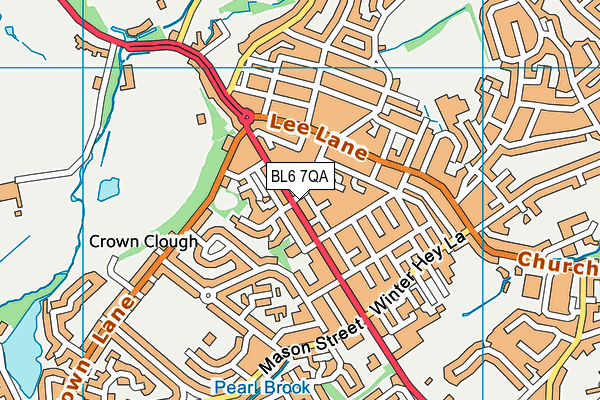 BL6 7QA map - OS VectorMap District (Ordnance Survey)