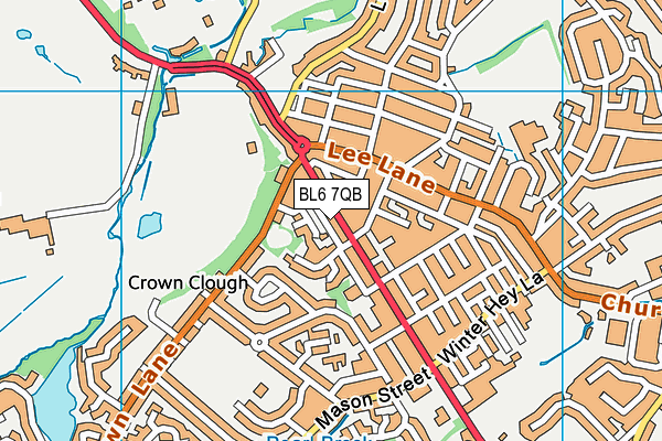 BL6 7QB map - OS VectorMap District (Ordnance Survey)