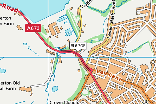 BL6 7QF map - OS VectorMap District (Ordnance Survey)