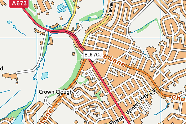 BL6 7QJ map - OS VectorMap District (Ordnance Survey)