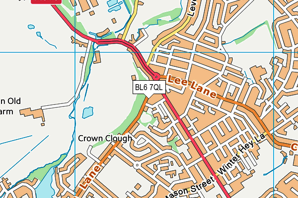 BL6 7QL map - OS VectorMap District (Ordnance Survey)