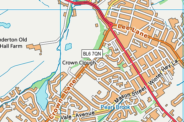 BL6 7QN map - OS VectorMap District (Ordnance Survey)