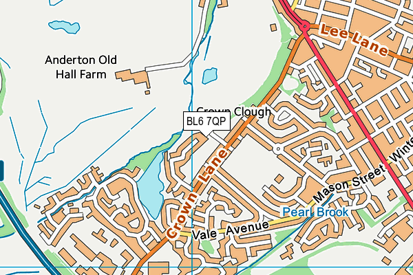 BL6 7QP map - OS VectorMap District (Ordnance Survey)