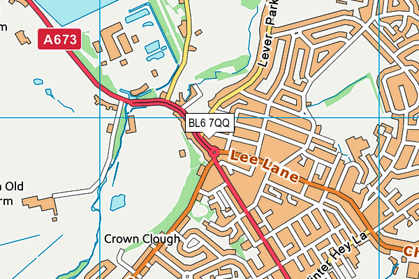 BL6 7QQ map - OS VectorMap District (Ordnance Survey)