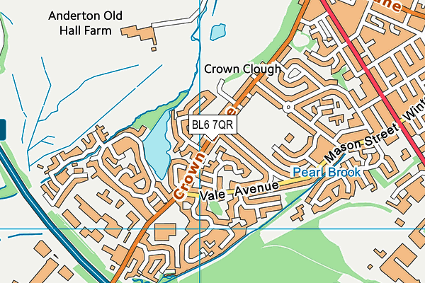 BL6 7QR map - OS VectorMap District (Ordnance Survey)