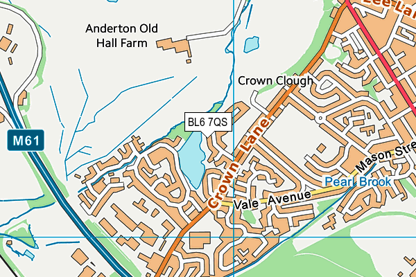 BL6 7QS map - OS VectorMap District (Ordnance Survey)