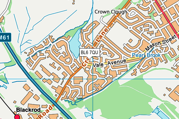 BL6 7QU map - OS VectorMap District (Ordnance Survey)