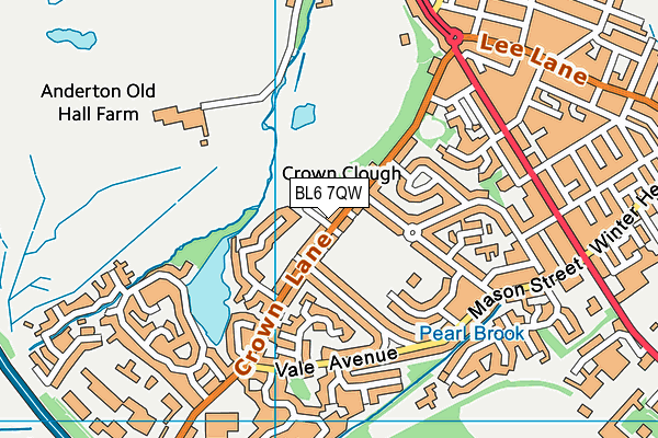 BL6 7QW map - OS VectorMap District (Ordnance Survey)