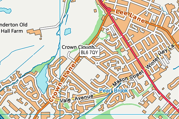 BL6 7QY map - OS VectorMap District (Ordnance Survey)