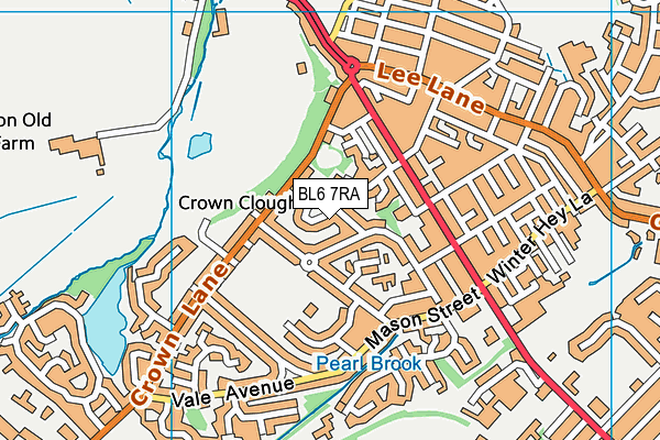 BL6 7RA map - OS VectorMap District (Ordnance Survey)