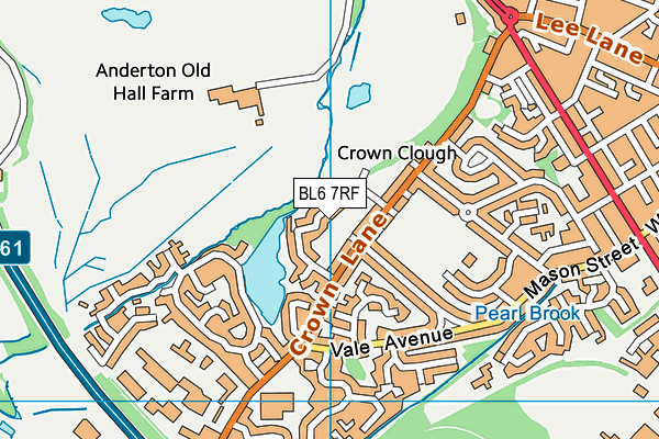 BL6 7RF map - OS VectorMap District (Ordnance Survey)