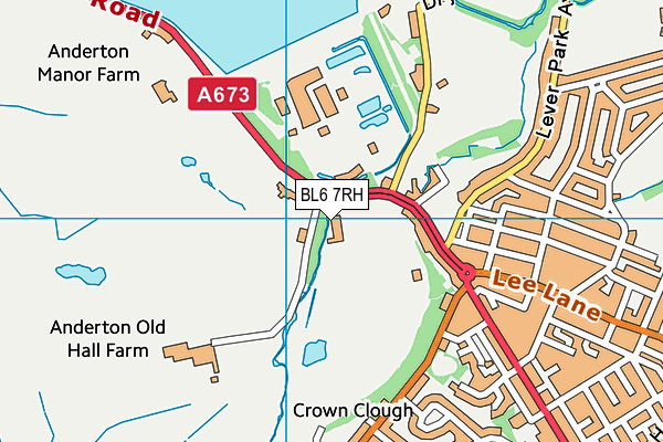 BL6 7RH map - OS VectorMap District (Ordnance Survey)