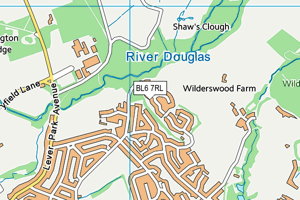 BL6 7RL map - OS VectorMap District (Ordnance Survey)