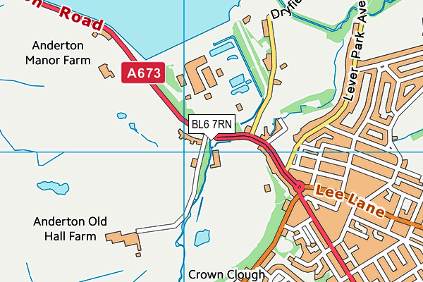 BL6 7RN map - OS VectorMap District (Ordnance Survey)