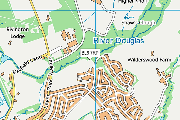 BL6 7RP map - OS VectorMap District (Ordnance Survey)