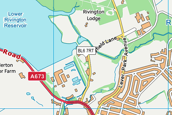 BL6 7RT map - OS VectorMap District (Ordnance Survey)
