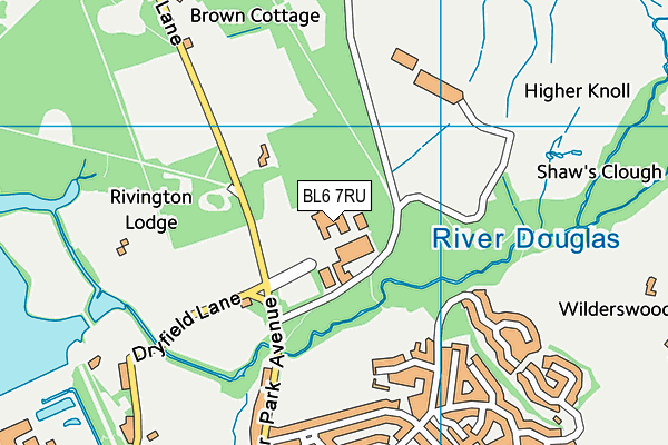 Rivington And Blackrod High School map (BL6 7RU) - OS VectorMap District (Ordnance Survey)