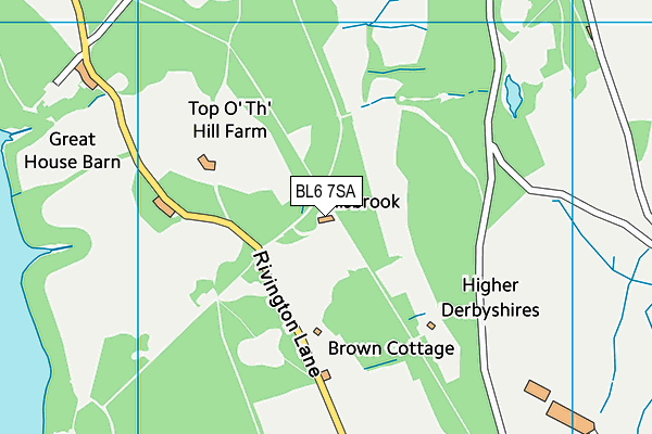 BL6 7SA map - OS VectorMap District (Ordnance Survey)