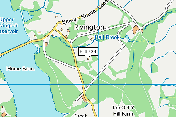 BL6 7SB map - OS VectorMap District (Ordnance Survey)