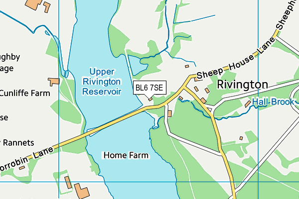 BL6 7SE map - OS VectorMap District (Ordnance Survey)