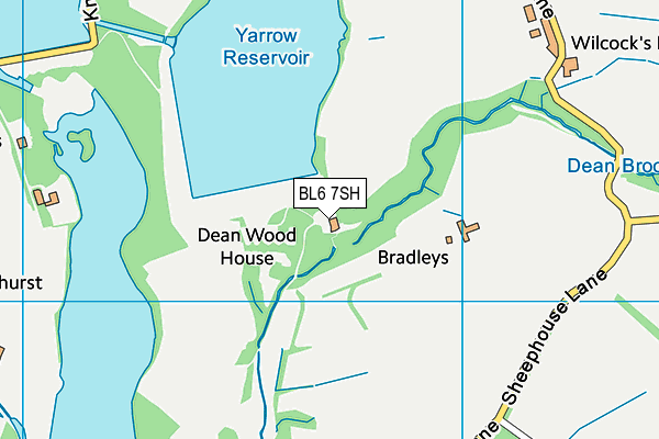 BL6 7SH map - OS VectorMap District (Ordnance Survey)