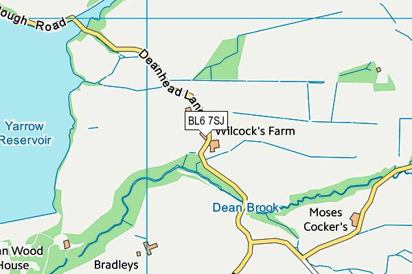 BL6 7SJ map - OS VectorMap District (Ordnance Survey)