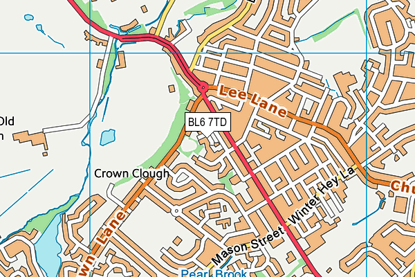 BL6 7TD map - OS VectorMap District (Ordnance Survey)