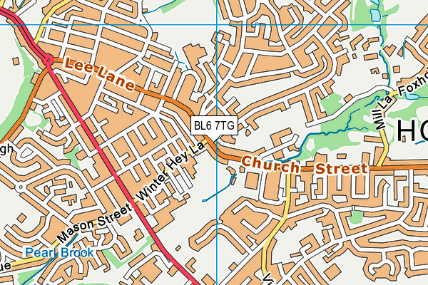 BL6 7TG map - OS VectorMap District (Ordnance Survey)