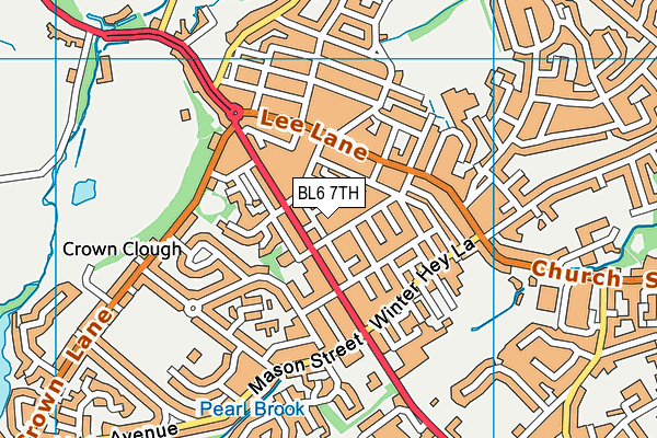 BL6 7TH map - OS VectorMap District (Ordnance Survey)