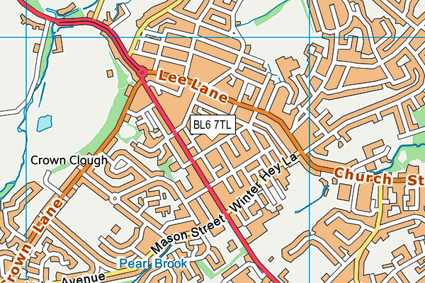 BL6 7TL map - OS VectorMap District (Ordnance Survey)