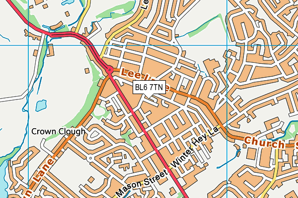 BL6 7TN map - OS VectorMap District (Ordnance Survey)