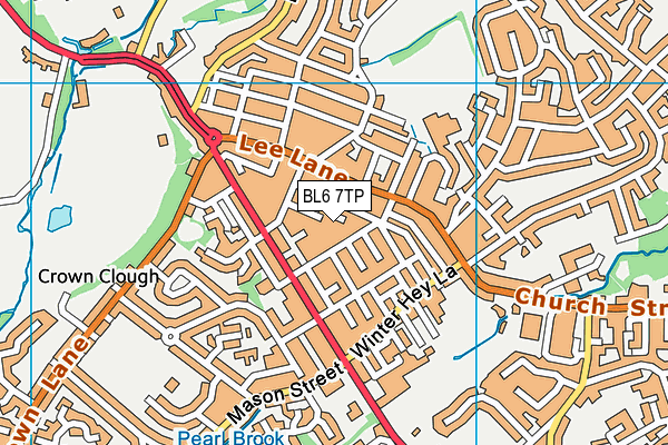 BL6 7TP map - OS VectorMap District (Ordnance Survey)