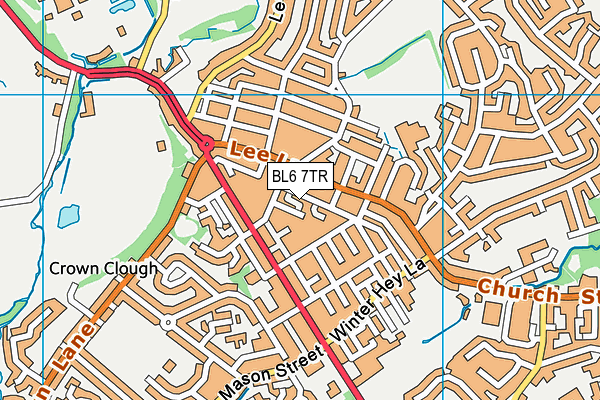 BL6 7TR map - OS VectorMap District (Ordnance Survey)