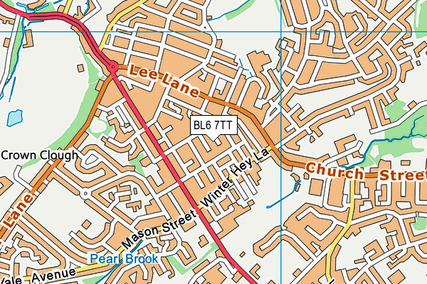 BL6 7TT map - OS VectorMap District (Ordnance Survey)