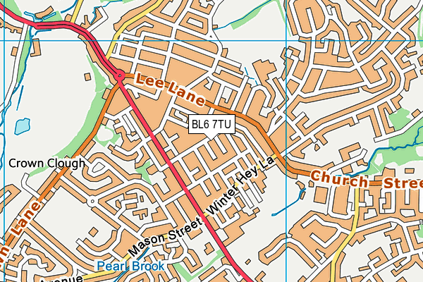 BL6 7TU map - OS VectorMap District (Ordnance Survey)