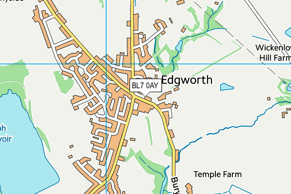 Map of THE WHITE HORSE BOLTON LTD at district scale