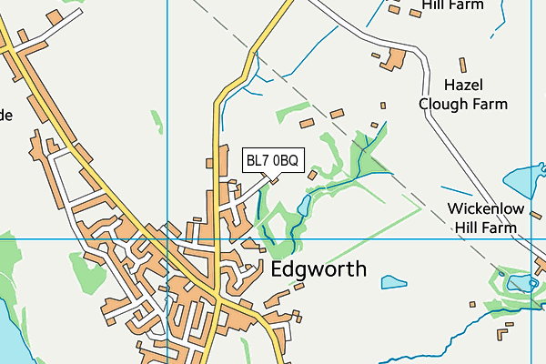 BL7 0BQ map - OS VectorMap District (Ordnance Survey)