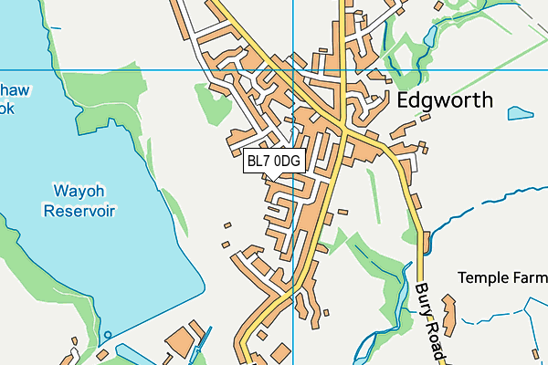 BL7 0DG map - OS VectorMap District (Ordnance Survey)