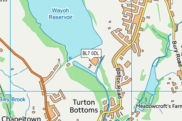 BL7 0DL map - OS VectorMap District (Ordnance Survey)