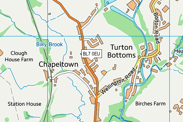 Old Boltonians Afc map (BL7 0EU) - OS VectorMap District (Ordnance Survey)