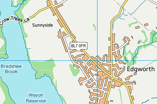 BL7 0FR map - OS VectorMap District (Ordnance Survey)