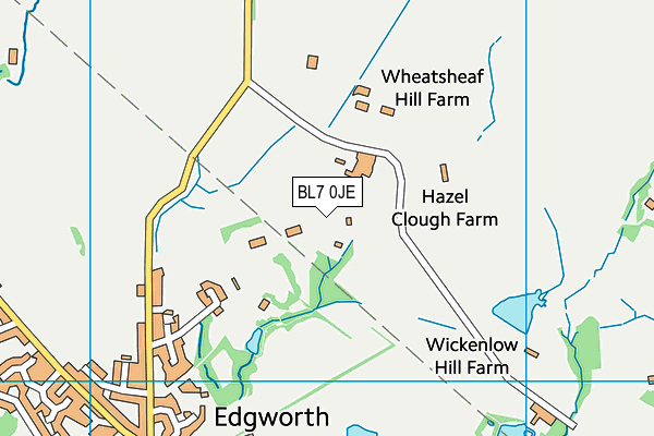 BL7 0JE map - OS VectorMap District (Ordnance Survey)