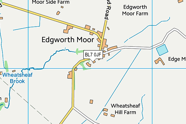 BL7 0JF map - OS VectorMap District (Ordnance Survey)