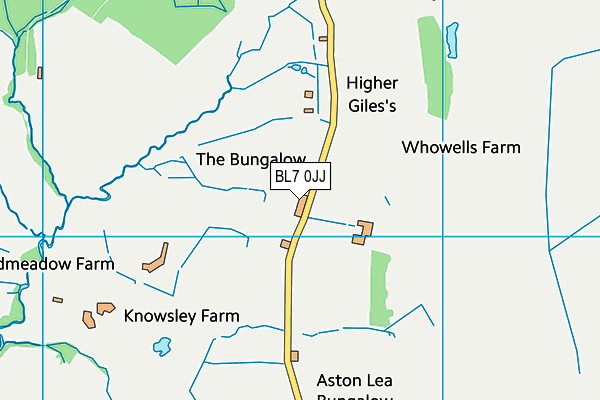 BL7 0JJ map - OS VectorMap District (Ordnance Survey)