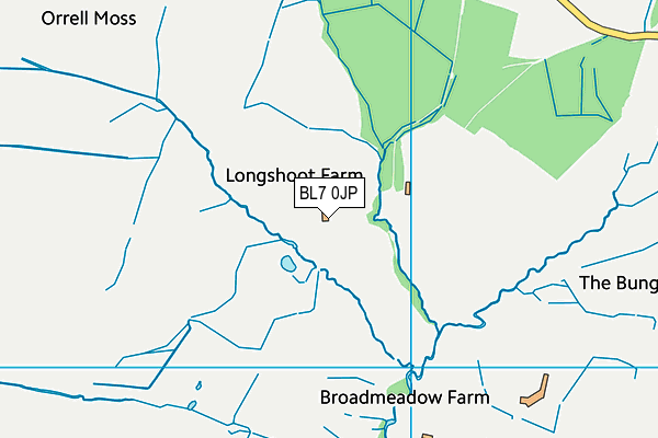 BL7 0JP map - OS VectorMap District (Ordnance Survey)