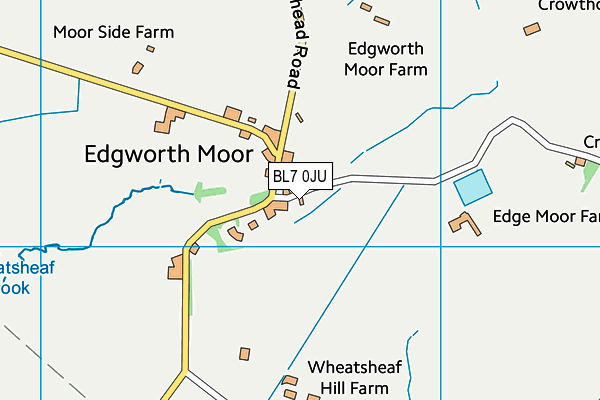 BL7 0JU map - OS VectorMap District (Ordnance Survey)