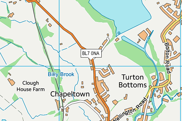 BL7 0NA map - OS VectorMap District (Ordnance Survey)