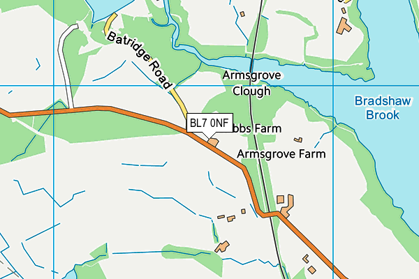 BL7 0NF map - OS VectorMap District (Ordnance Survey)